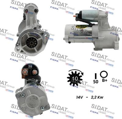 Sidat S12MH0130 - Стартер autospares.lv