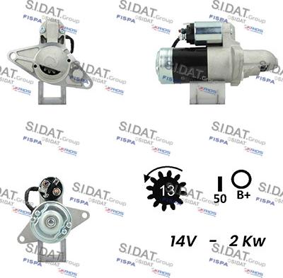 Sidat S12MH0323A2 - Стартер autospares.lv