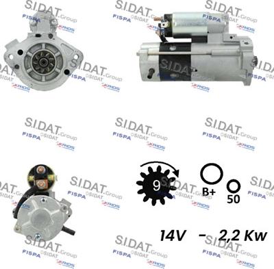 Sidat S12MH0781 - Стартер autospares.lv