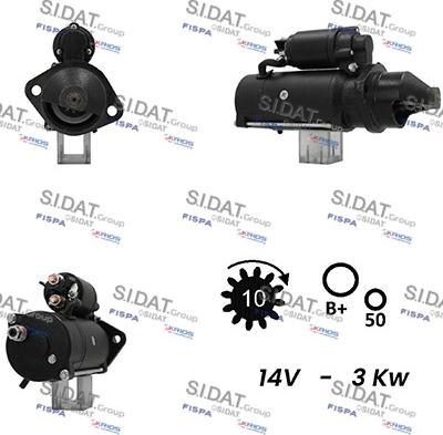 Sidat S12ML0683A2 - Стартер autospares.lv