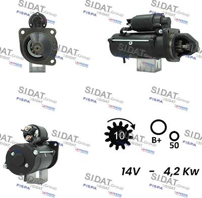 Sidat S12ML0301A2 - Стартер autospares.lv