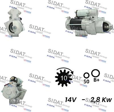 Sidat S12NK0500A2 - Стартер autospares.lv