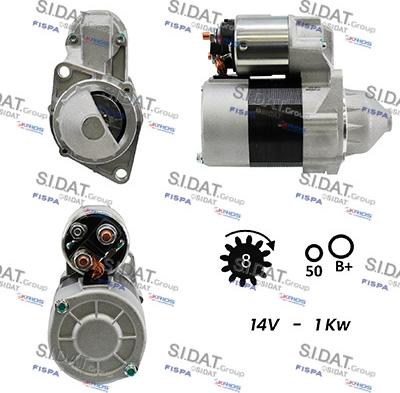 Sidat S12VA0048 - Стартер autospares.lv