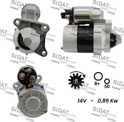 Sidat S12VA0061A2 - Стартер autospares.lv