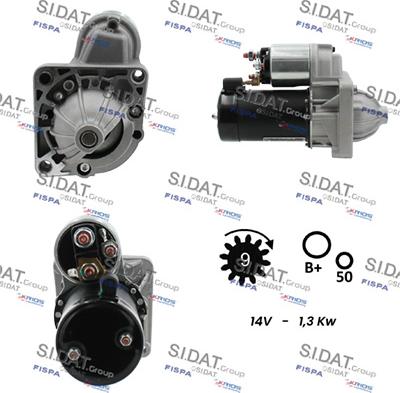 Sidat S12VA0804A2 - Стартер autospares.lv