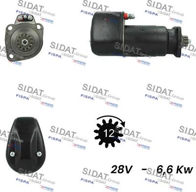 Sidat S24BH0080A2 - Стартер autospares.lv