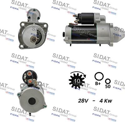 Sidat S24BH0081A2 - Стартер autospares.lv