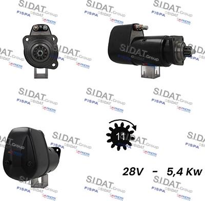 Sidat S24BH0025A2 - Стартер autospares.lv