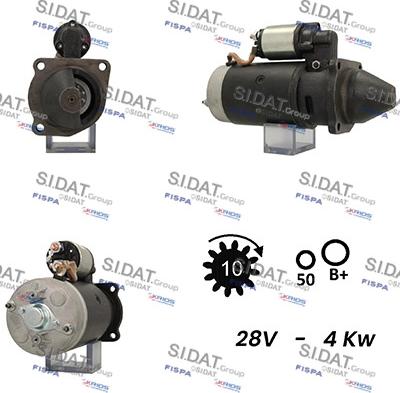 Sidat S24BH0079A2 - Стартер autospares.lv