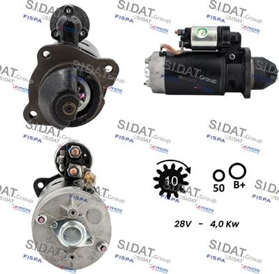 Sidat S24BH0160A2 - Стартер autospares.lv