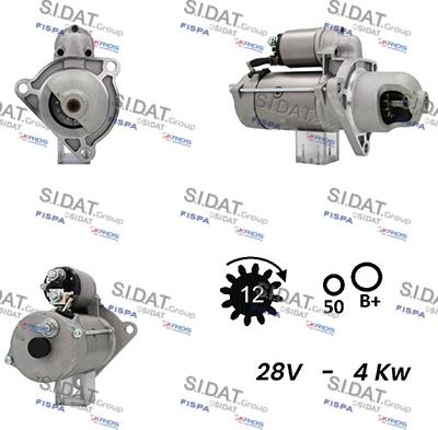 Sidat S24BH0105A2 - Стартер autospares.lv