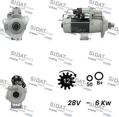 Sidat S24BH0106A2 - Стартер autospares.lv