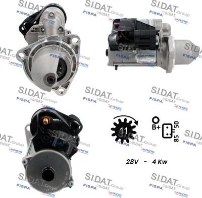 Sidat S24BH0117A2 - Стартер autospares.lv