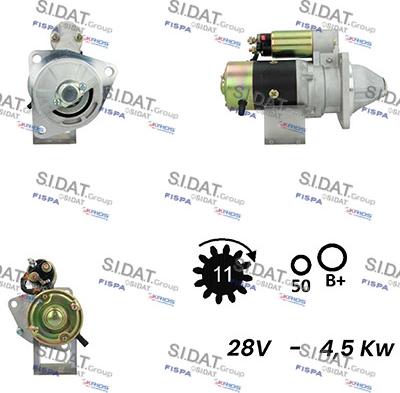 Sidat S24HT0140A2 - Стартер autospares.lv