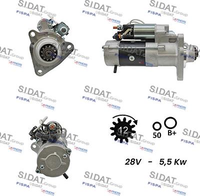 Sidat S24MH0047 - Стартер autospares.lv