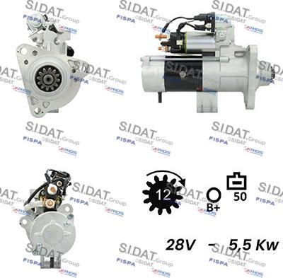 Sidat S24MH0073A2 - Стартер autospares.lv