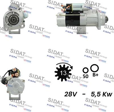 Sidat S24MH0072A2 - Стартер autospares.lv