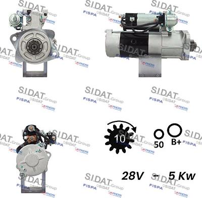 Sidat S24MH0132A2 - Стартер autospares.lv