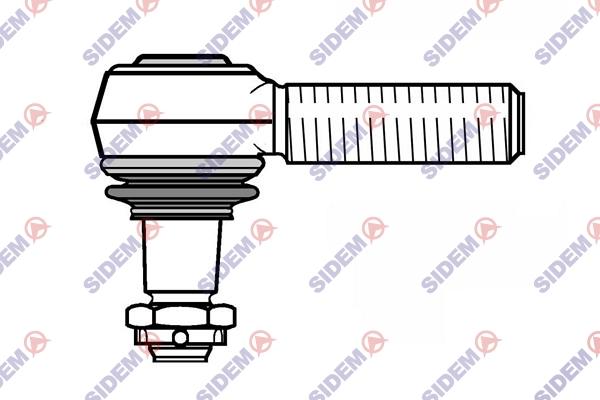 Sidem 6530 - Наконечник рулевой тяги, шарнир autospares.lv