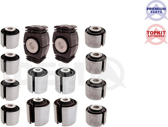 Sidem 837750 KIT - Сайлентблок, рычаг подвески колеса autospares.lv