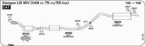 Sigam 050017 - Крепление системы выпуска ОГ autospares.lv