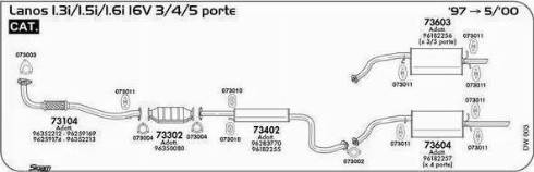 Sigam 73104 - Труба выхлопного газа autospares.lv