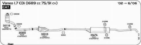 Sigam 012038 - Крепление системы выпуска ОГ autospares.lv