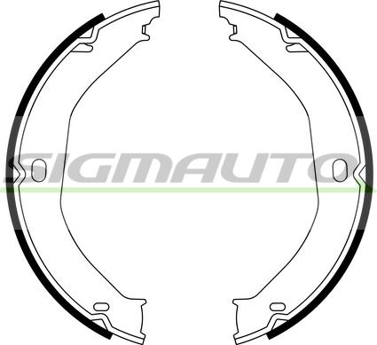 SIGMAUTO SFD807 - Комплект тормозов, ручник, парковка autospares.lv