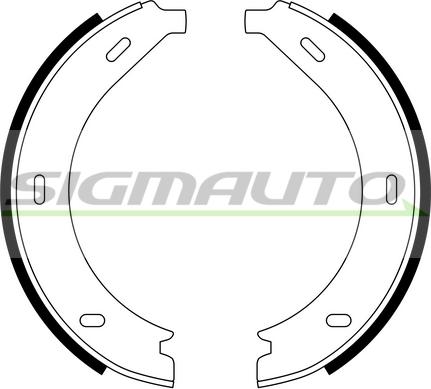 SIGMAUTO SFA305 - Комплект тормозов, ручник, парковка autospares.lv