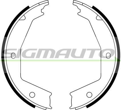 SIGMAUTO SFA388 - Комплект тормозов, ручник, парковка autospares.lv