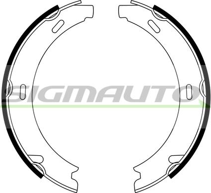 SIGMAUTO SFA303 - Комплект тормозов, ручник, парковка autospares.lv