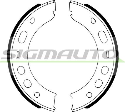 SIGMAUTO SFA399 - Комплект тормозов, ручник, парковка autospares.lv