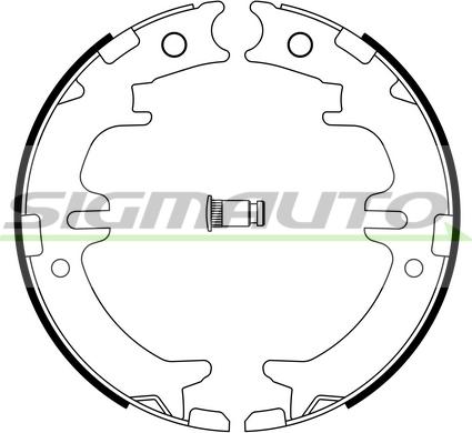 SIGMAUTO SFA964 - Комплект тормозов, ручник, парковка autospares.lv