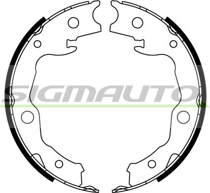 SIGMAUTO SFA976 - Комплект тормозов, ручник, парковка autospares.lv