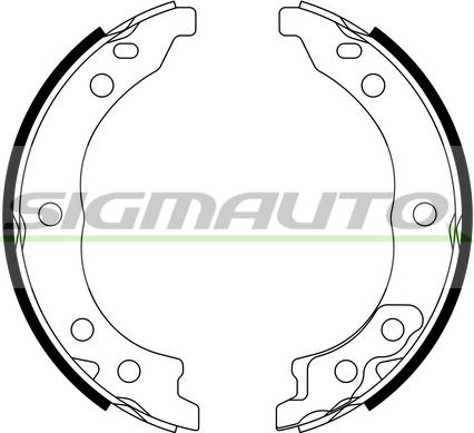 SIGMAUTO SFA187 - Комплект тормозов, ручник, парковка autospares.lv