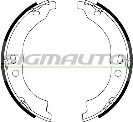 SIGMAUTO SFA188 - Комплект тормозов, ручник, парковка autospares.lv