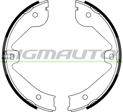 SIGMAUTO SFA314 - Комплект тормозов, ручник, парковка autospares.lv