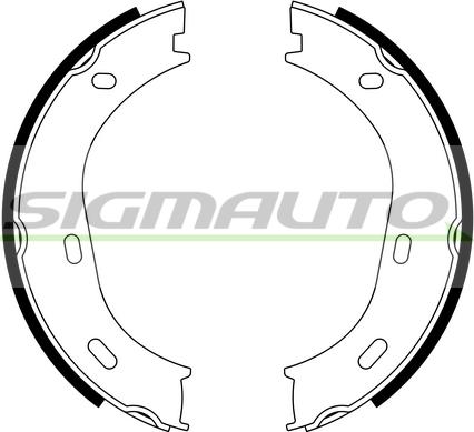 SIGMAUTO SFA301 - Комплект тормозов, ручник, парковка autospares.lv