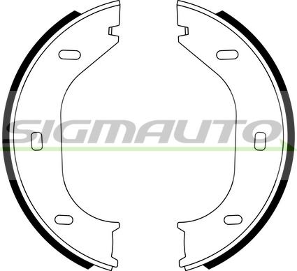 SIGMAUTO SFA0001 - Комплект тормозов, ручник, парковка autospares.lv