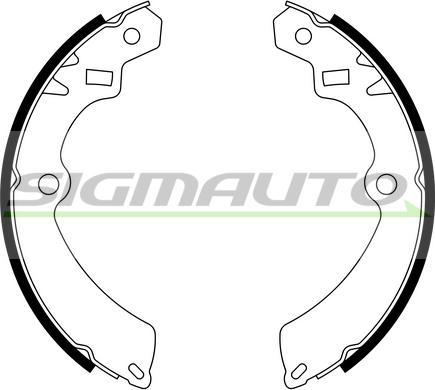 SIGMAUTO SFA902 - Комплект тормозных колодок, барабанные autospares.lv