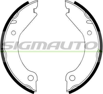 SIGMAUTO SFA603 - Комплект тормозов, ручник, парковка autospares.lv