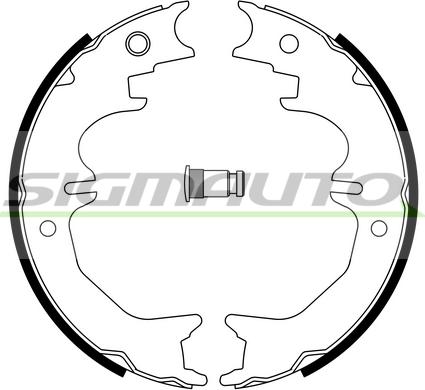 SIGMAUTO SFA965 - Комплект тормозов, ручник, парковка autospares.lv