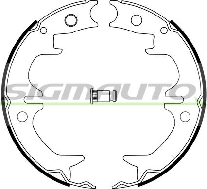 SIGMAUTO SFA962 - Комплект тормозов, ручник, парковка autospares.lv