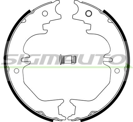 SIGMAUTO SFA982 - Комплект тормозов, ручник, парковка autospares.lv