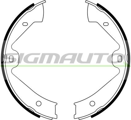 SIGMAUTO SFA562 - Комплект тормозов, ручник, парковка autospares.lv