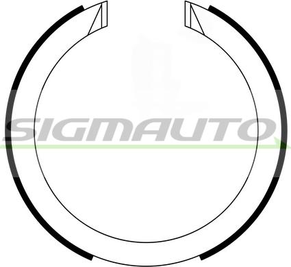 SIGMAUTO SFA634 - Комплект тормозов, ручник, парковка autospares.lv