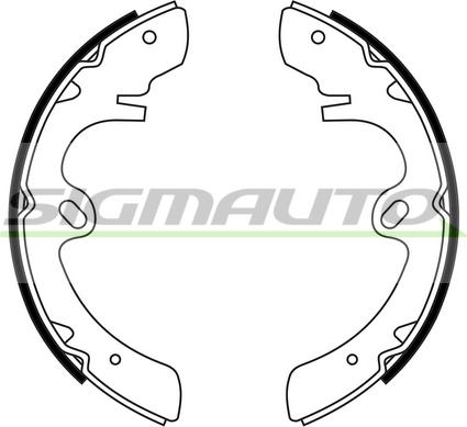 SIGMAUTO SFA847 - Комплект тормозных колодок, барабанные autospares.lv