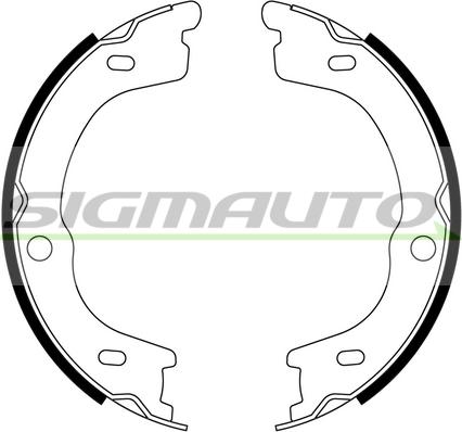 SIGMAUTO SFA837 - Комплект тормозов, ручник, парковка autospares.lv