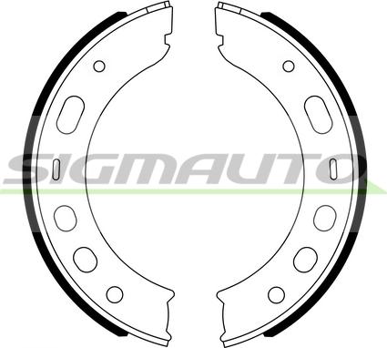 SIGMAUTO SFA399A - Комплект тормозов, ручник, парковка autospares.lv