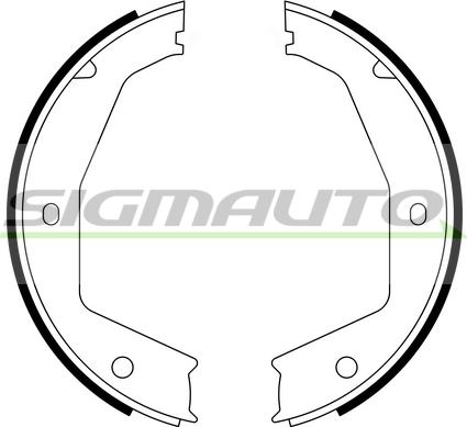 SIGMAUTO SFA397 - Комплект тормозов, ручник, парковка autospares.lv